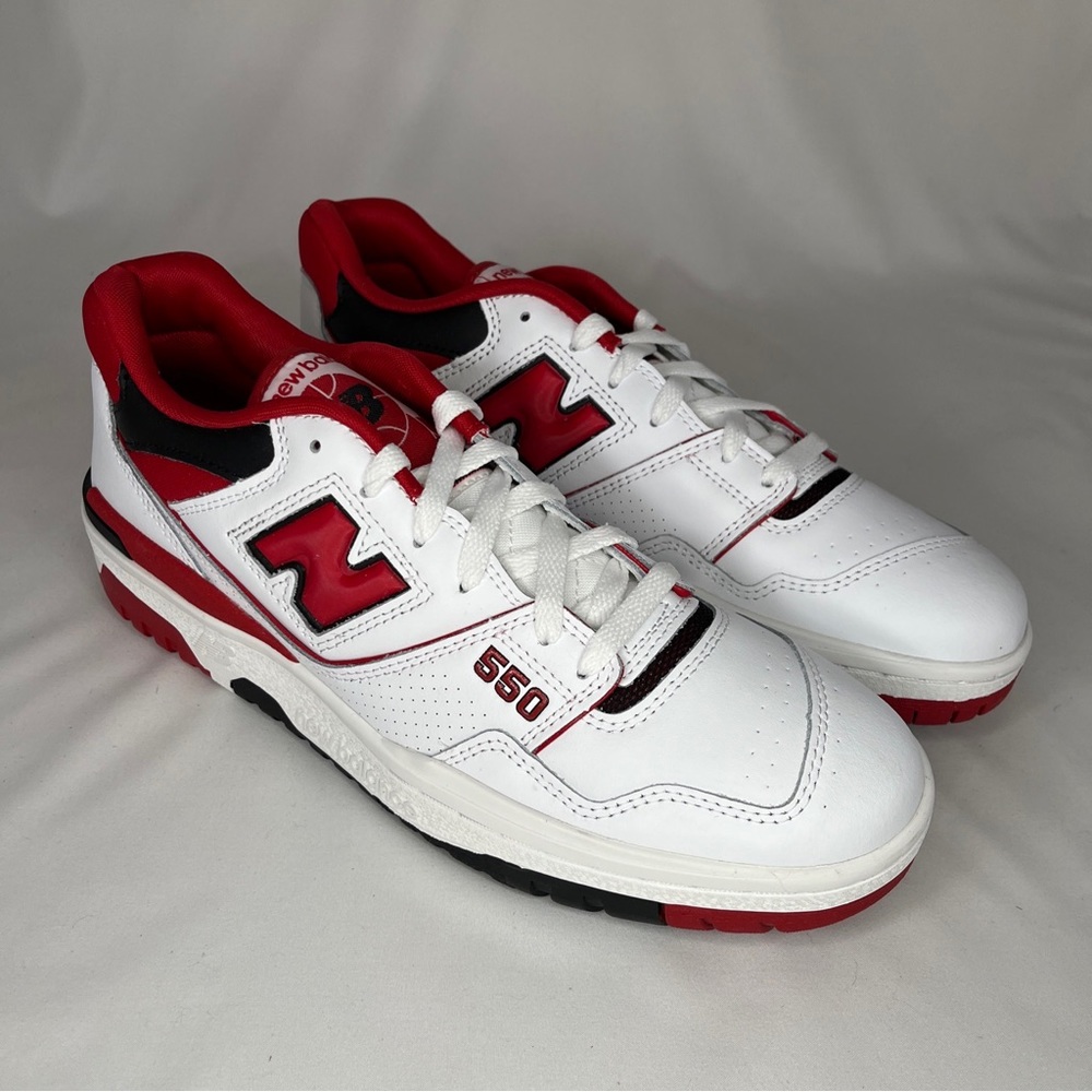 New Balance 550 - White Red - Men's 10.5 NWT